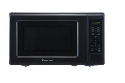 Photo 1 of 0.7 cu. ft. Countertop Microwave in Black with Gray Cavity
