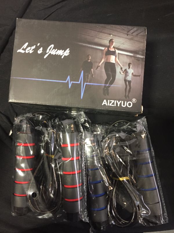 Photo 1 of workout equipment 2 pack jump rope with cushion handle