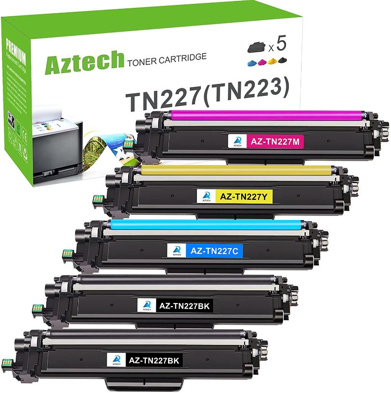 Photo 1 of Aztech Compatible Toner Cartridge Replacement for Brother TN227 TN-227 TN223 TN227BK TN223BK for MFC-L3750CDW HL-L3210CW HL-L3290CDW L3230CDW MFC-L3770CDW...
