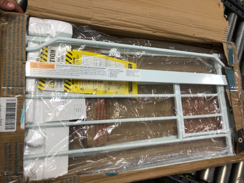 Photo 1 of Carlson Extra Wide Walk Through Pet Gate with Small Pet Door, Includes 4-Inch Extension Kit, Pressure Mount Kit and Wall Mount Kit