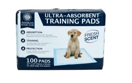 Photo 1 of 22" x 22" American Kennel Club Ultra-Absorbent Training Pads, 100 Pads
