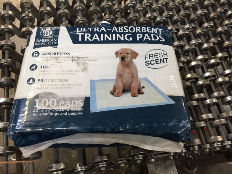 Photo 2 of 22" x 22" American Kennel Club Ultra-Absorbent Training Pads, 100 Pads
