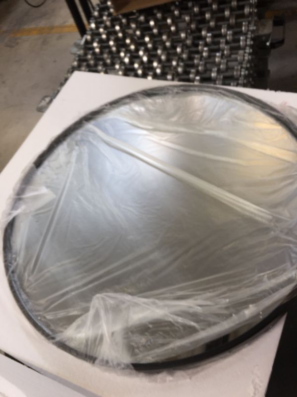 Photo 1 of 27.6" round mirror, black