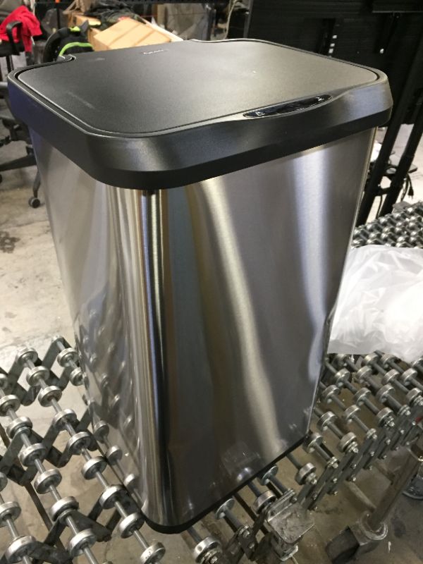 Photo 1 of Glad 20g Stainless Steel Sensor Trash Can with Clorox Odor Protection Lid | Fits Kitchen Pro 20 Gallon Waste Bags