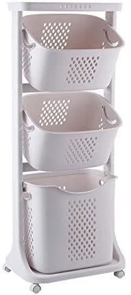 Photo 1 of Bretoes Small  Laundry Basket Bathroom Multi-layer Clothes Storage Basket Household Bathroom Simple Storage Shelf Kitchen Shelf Fruit Stand
