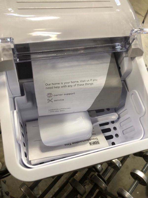 Photo 4 of FRIGIDAIRE EFIC108-BWHITE Portable Compact Maker, Counter Top Ice Making Machine, White
