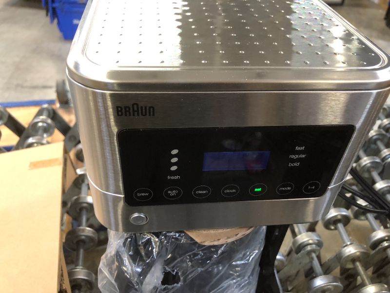 Photo 2 of Braun Brew Sense 12 Cup Touch Screen Drip Coffee Maker Machine with Brew Strength Options, 2 Hour Shut Off and 24 Hour Timer, Stainless Steel
