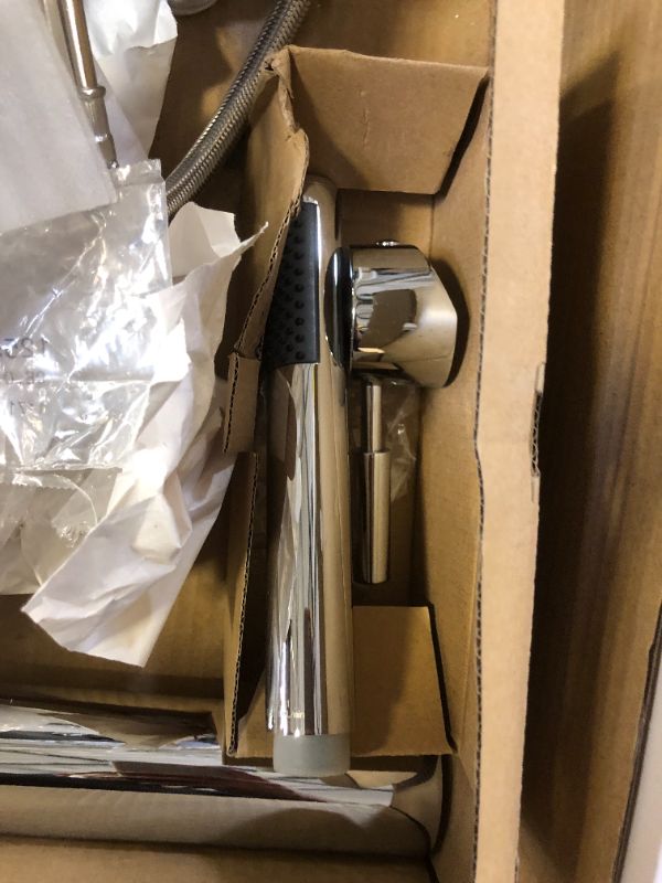 Photo 1 of American Standard 2764.951.002 Floor Mounted Tub Filler with Metal Lever Handle and 2.5 GPM Personal Hand Shower - Chrome
