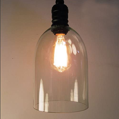 Photo 1 of WINSOON Ecopower 1PC Light Vintage Hanging Big Bell Glass Shade Ceiling Lamp Pendent Fixture
