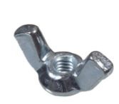 Photo 1 of The Hillman Group 8-Count 6-mm-1.00 Zinc Plated Metric Regular Wing Nuts
