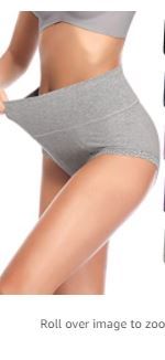 Photo 1 of  ham and sam womans high waist panties 3 pack grey medium