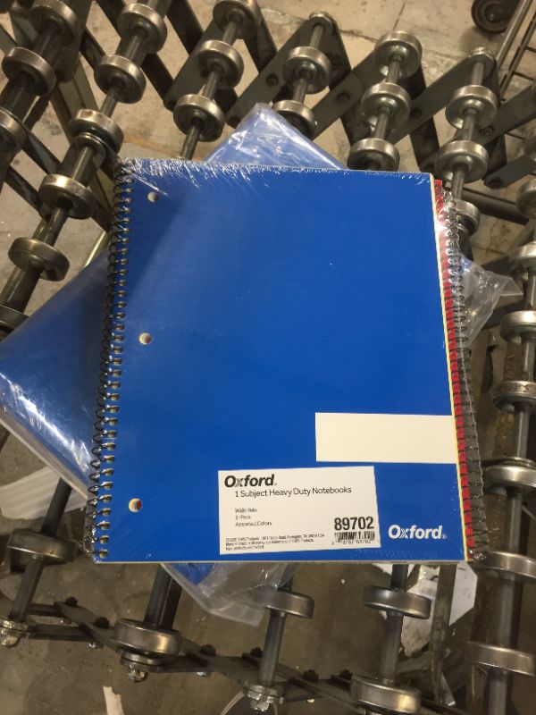 Photo 2 of Oxford Spiral Notebook 3 Pack, 3 Subject, College Rule, Durable Plastic Covers, Strong Coil, 3 Pockets, 8.5 x 11, 150 Sheets, Blue, Red, Green (89803)
