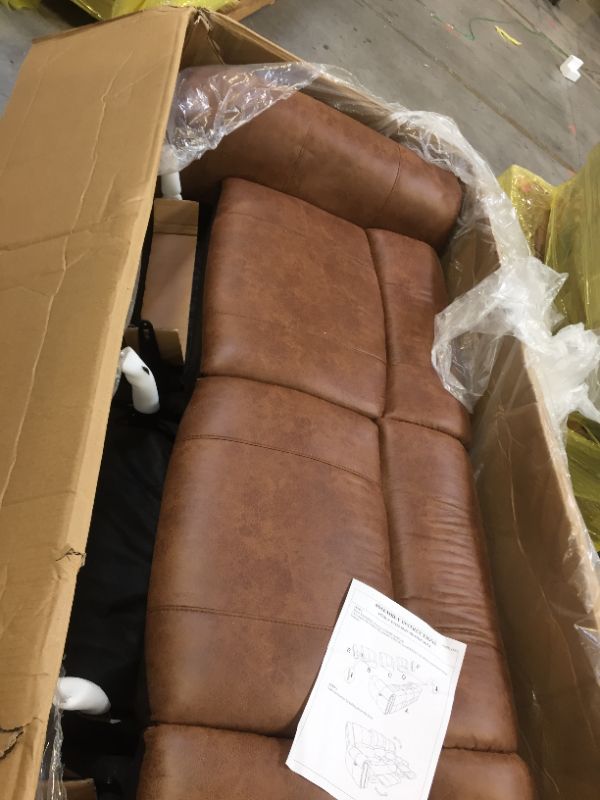 Photo 2 of Coaster Home Furnishings Sir Rawlinson Motion Sofa with Nailhead Studs Buckskin Brown
