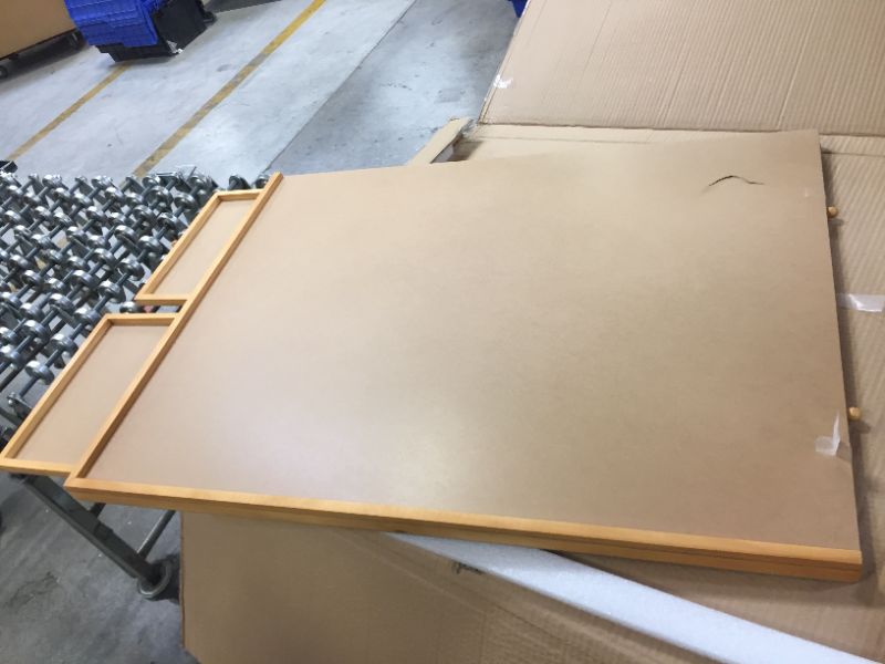 Photo 1 of Bits and Pieces - The Original Jumbo 1500 pc Wooden Puzzle Plateau-Smooth Fiberboard Work Surface - Four Sliding Drawers Complete This Puzzle Storage System
