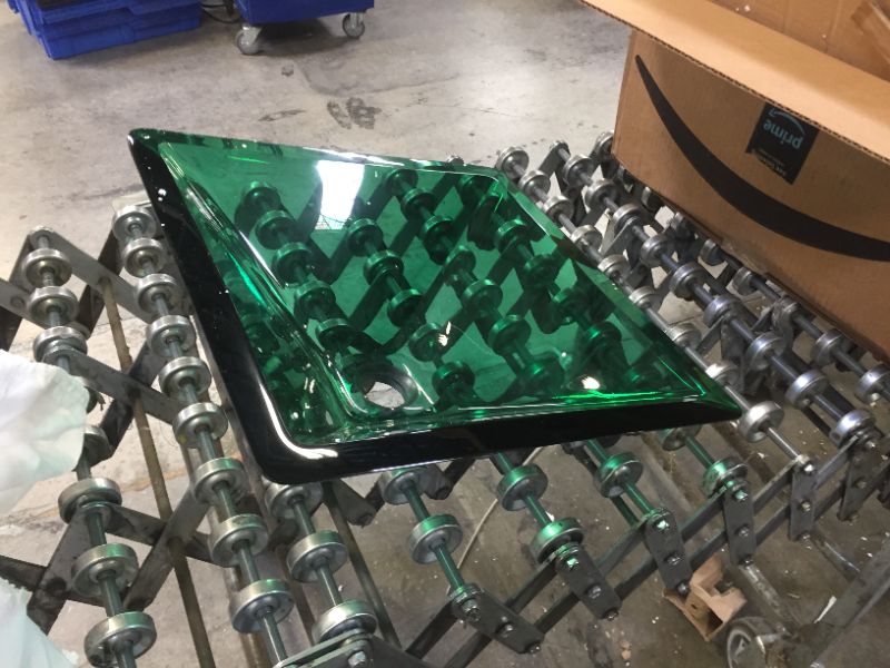 Photo 3 of 16-1/2" Square Colored Glass Vessel Sink

