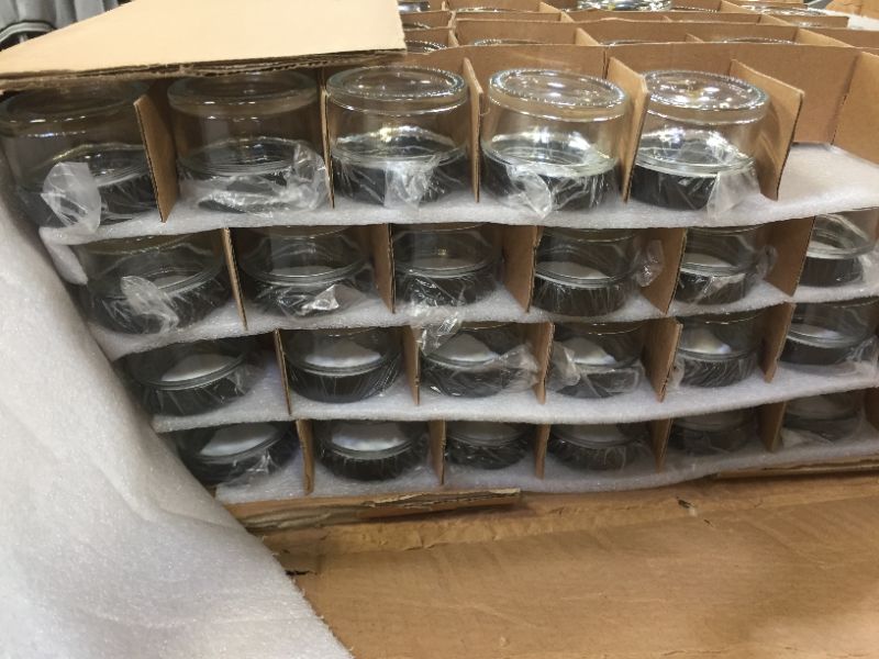 Photo 3 of 1oz round clear glass jars 140 ct