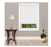 Photo 1 of Cords Free Tear Down Room Darkening Window Shade White (37"x72") - Achim
