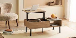Photo 1 of Harmati Marina Lift Top Coffee table Oak effect and black