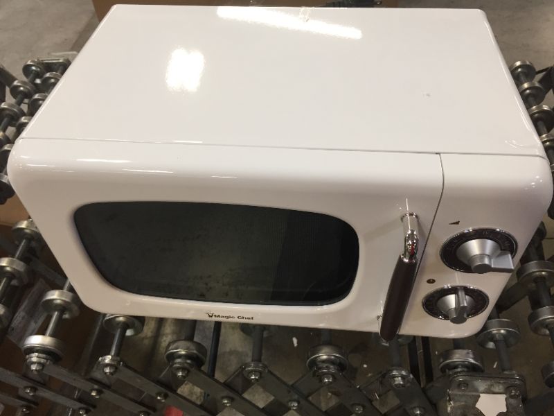 Photo 2 of 0.7 Cu Ft 700 Watt Countertop Microwave in White - 12.8" D x 17.7" W x 10.2" H
