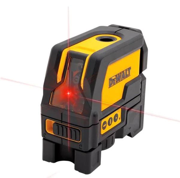 Photo 1 of 165 ft. Red Self-Leveling Cross-Line and Plumb Spot Laser Level with (3) AAA Batteries & Case
