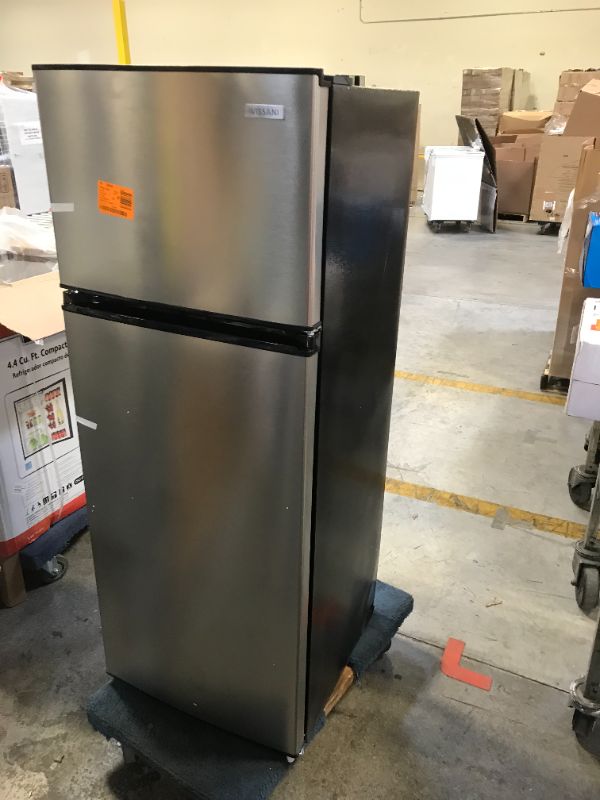 Photo 5 of 7.1 cu. ft. Top Freezer Refrigerator in Stainless Steel Look
