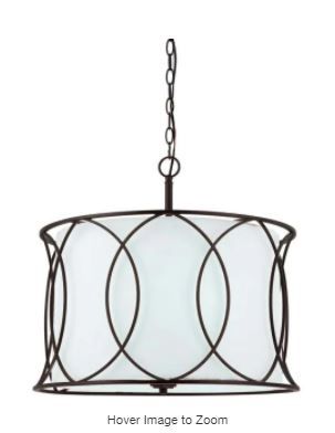 Photo 1 of Canarm ICH320A03ORB20 Monica 3-Light Chandelier, Oil Rubbed Bronze
