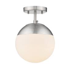 Photo 2 of Golden Lighting Dixon 8" Wide Semi-Flush Globe Ceiling Fixture