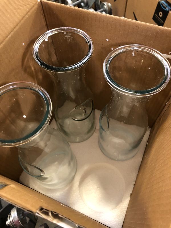 Photo 1 of 3 GLASS VASES 