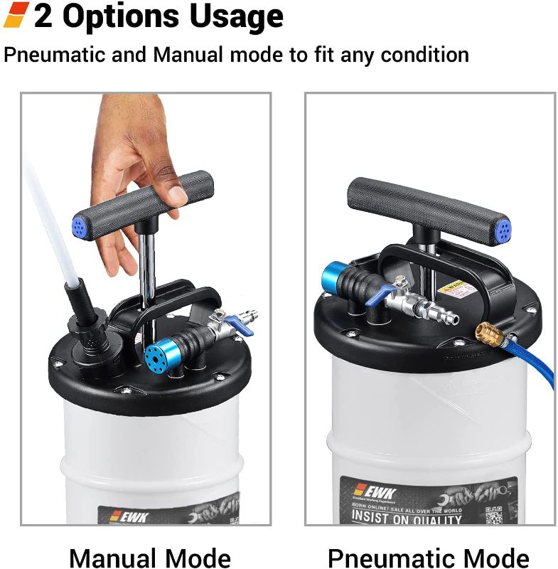 Photo 1 of   Pneumatic/Manual Oil Extractor Pump for Automobile Fluids Vacuum Evacuation
