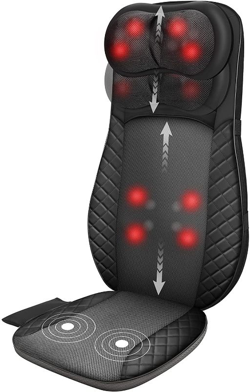 Photo 1 of Comfier Shiatsu Neck & Back Massager with Heat, Massagers for Neck and Back Deep Tissue,Adjustable Shiatsu Nodes,Full Body Massage Chair Pad for Office,Home,Gifts for Mom,Dad
