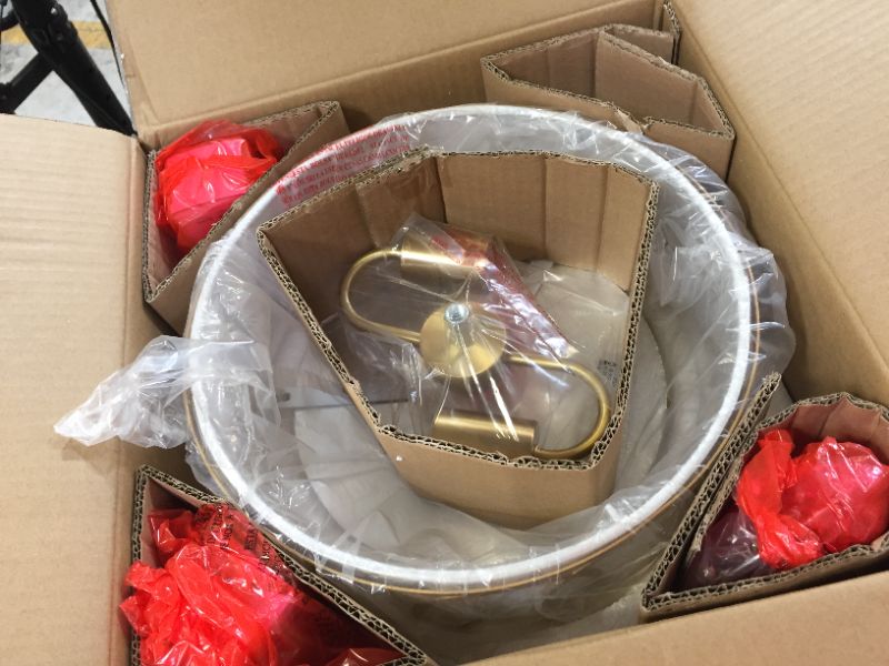 Photo 1 of Aria 2-Light 12.25" Metal LED Flush Mount, Brass Gold
