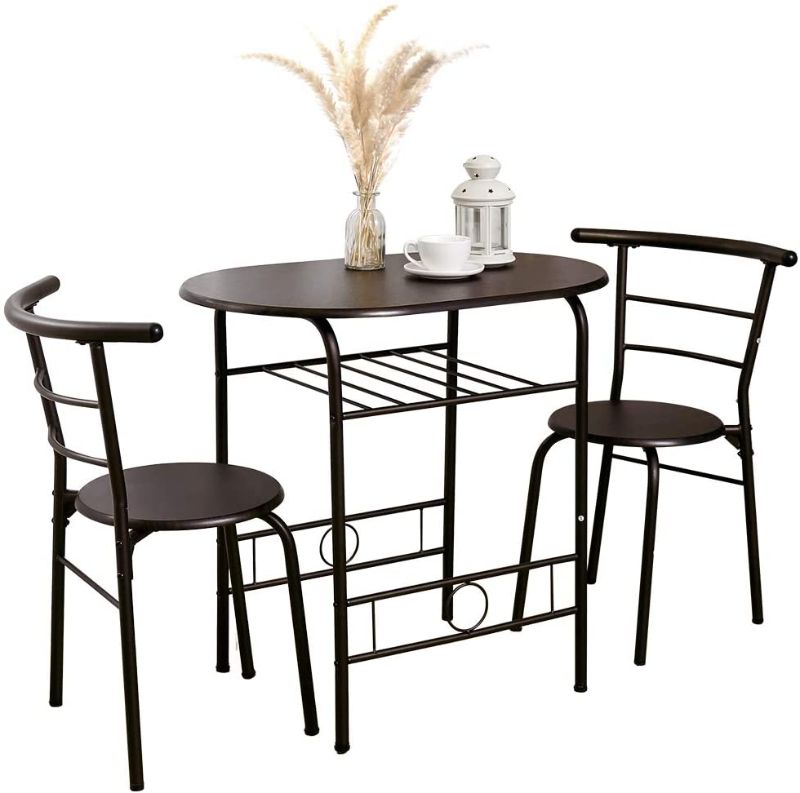Photo 1 of brown Bonzy Home 3-Piece Dining Table Set, 
