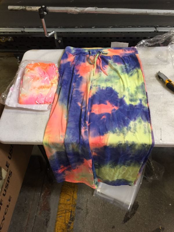 Photo 1 of 2 pair tie dye pajama pants