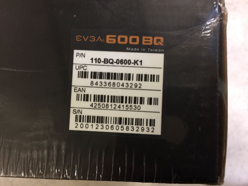 Photo 3 of EVGA 600 BQ BQ 80 Plus Bronze Semi Modular 600W Power Supply