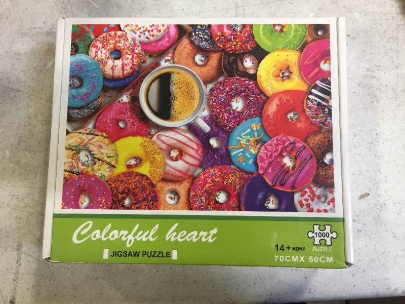 Photo 1 of colorful heart puzzle 1000 pc 