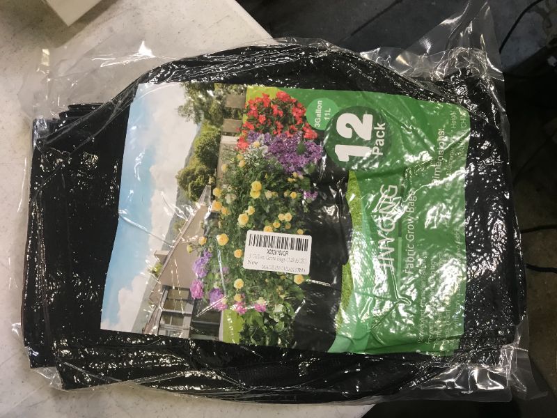 Photo 1 of 12 pack 3gl 11l fabric grow bags 