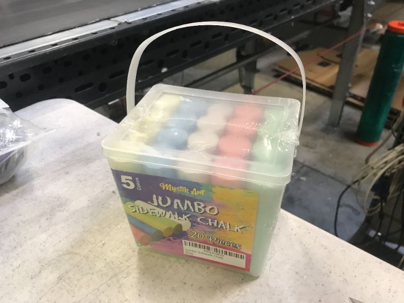 Photo 1 of 5 color 20 pc jumbo sidewalk chalk 