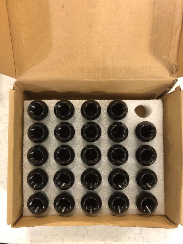 Photo 2 of 12x1.5 Lug Nuts Black 19 Piece, M12x1.5 Lug Nuts Wheel Accessories Compatible with Toyota Honda and Mazda