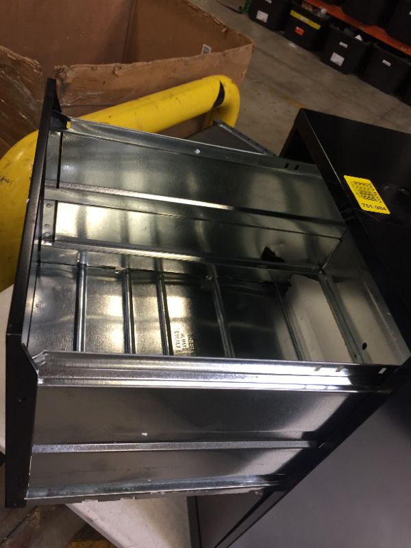 Photo 1 of BLACK FILING CABINET 2 DRAWERS