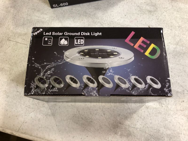 Photo 4 of 2 pack Solar Ground Lights, 8 Led Solar Garden Lights Outdoor?Disk Lights Waterproof In-Ground Outdoor Landscape Lighting for Lawn Patio Pathway Yard Deck Walkway Flood Light
