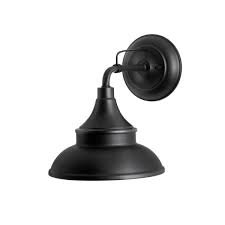 Photo 1 of Hampton Bay Black Outdoor Barn Light Wall Mount Sconce