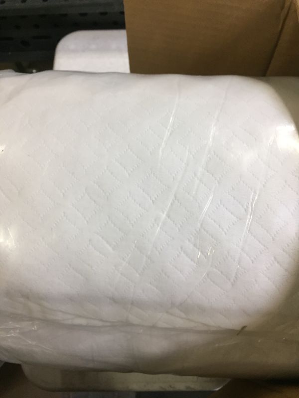 Photo 2 of 3 Inch Memory Foam Mattress Topper?Twin Mattress Topper for College Dorm?Bed Mattress Toppers for Pressure Relieving. Mattress Protector for RV?LINSY HOME Bed Pads with Washable Zipper Cover (White)
