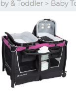 Photo 1 of Baby Trend Retreat Nursery Center with Baby Changing Table, Mulberry Purple
