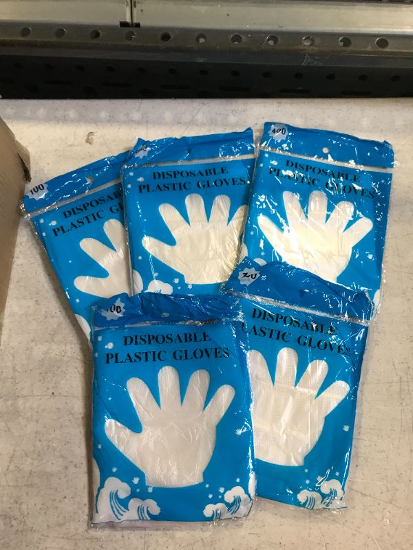 Photo 1 of 2500 disposable clear plastic gloves for food handling/serving