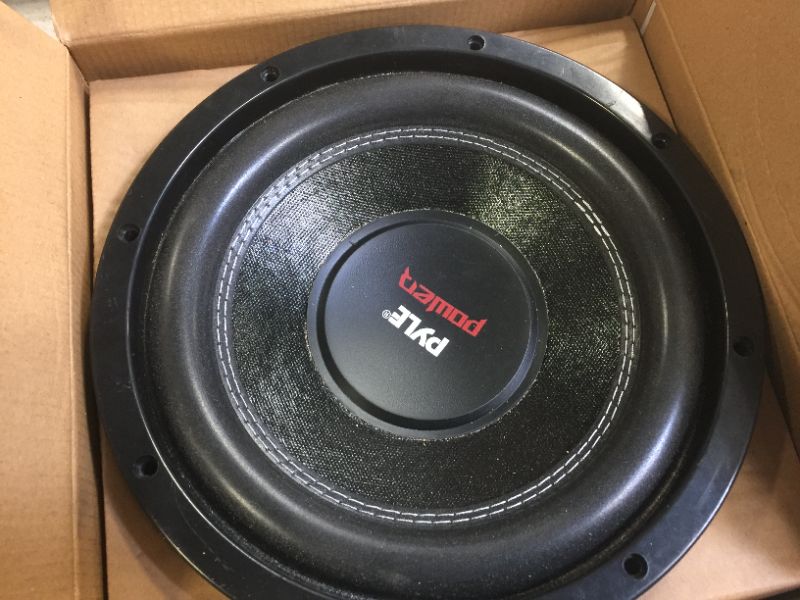 Photo 2 of 10" Car Audio Speaker Subwoofer - 1000 Watt High Power Bass Surround Sound Stereo Subwoofer Speaker System - Non Press Paper Cone, 90 dB, 4 Ohm, 50 oz Magnet, 2 Inch 4 Layer Voice Coil - Pyle PLPW10D
