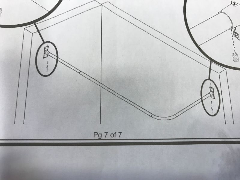 Photo 1 of CURVED SHOWER ROD 