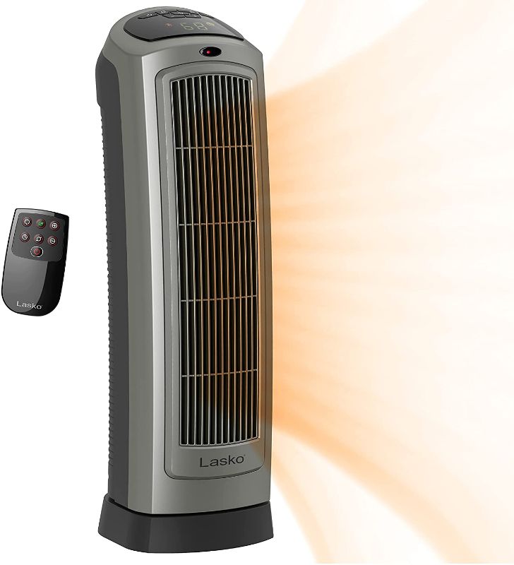 Photo 1 of Oscillating Ceramic Tower 22in Space Heater Digital Display And Remote Control
BLACK