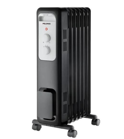 Photo 1 of 1,500-Watt Oil-Filled Radiant Electric Space Heater with Thermostat
