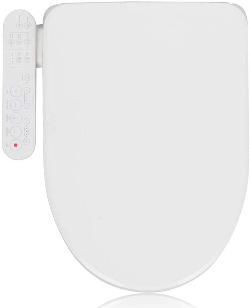 Photo 1 of Alpha Bidet GX Wave Bidet Toilet Seat in Elongated White | Strong Spray | Stainless Steel Nozzle | 3 Wash Functions | LED Nightlight | Warm Air Dryer | Oscillation and Pulse
