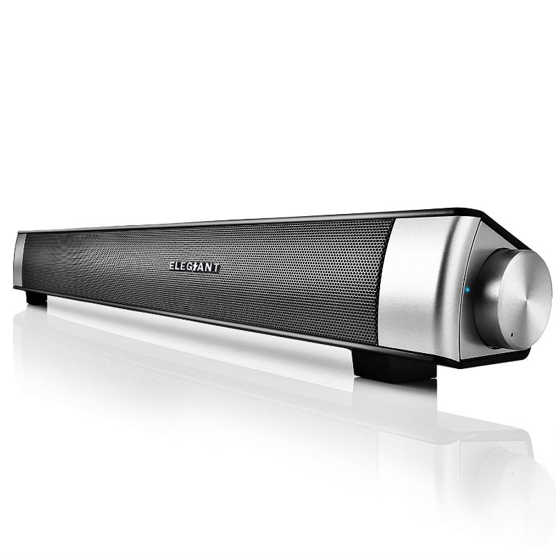 Photo 1 of 2 pack  ELEGIANT Bluetooth Sound Bar, Wired/Wireless 10W Computer Portable Speakers with Built-in Mic | SR100
